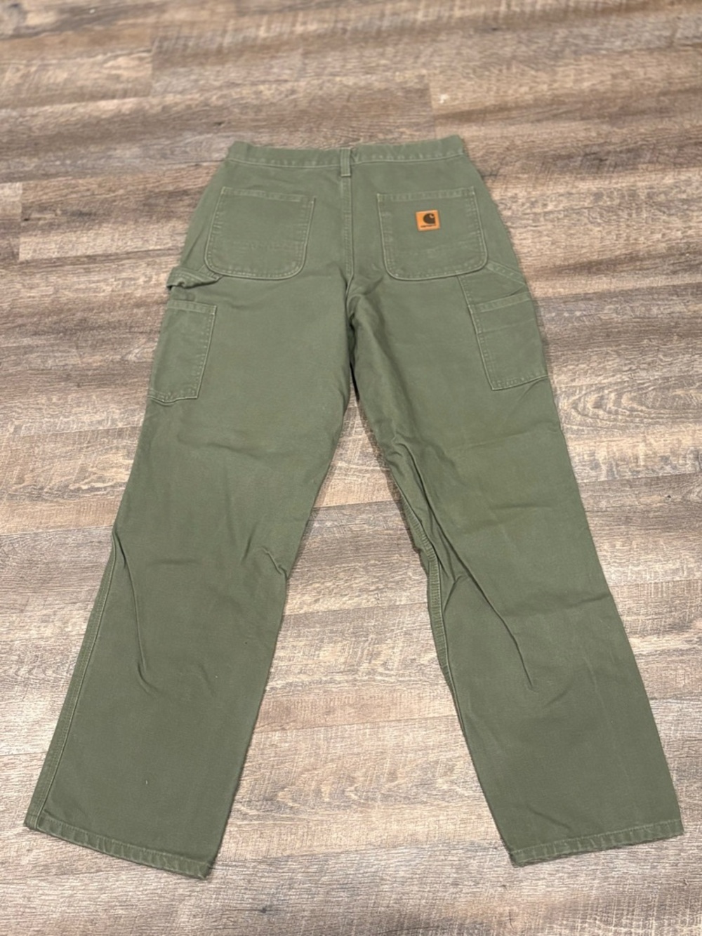 Carhartt Olive Utility Pants Dungaree Fit - Picture 6 of 10